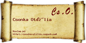 Csonka Otília névjegykártya