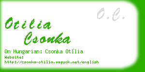 otilia csonka business card