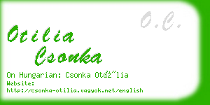 otilia csonka business card
